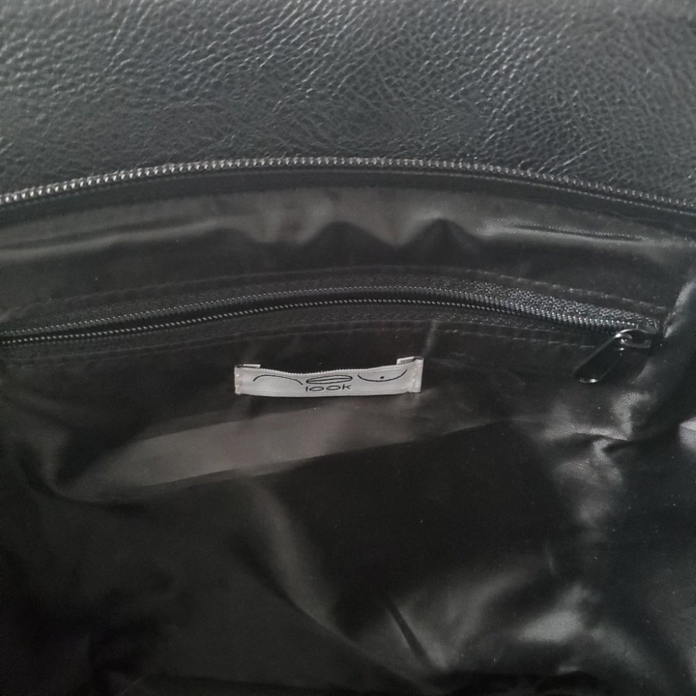 New Look Handheld Buckle Detail Satchel, Black, - Picture 7 of 9